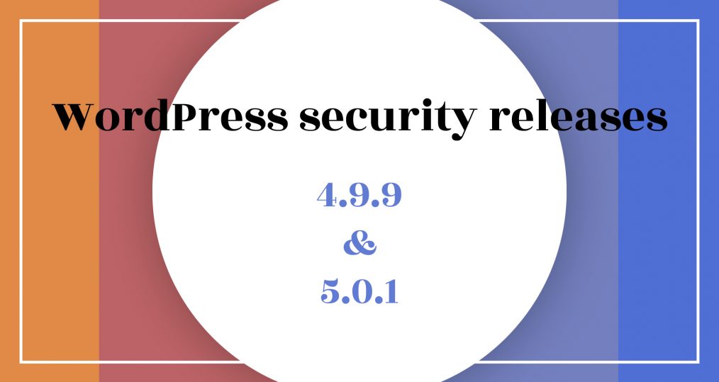 WordPress security releases 4.9.9 en 5.0.1 - ILUZIE blog