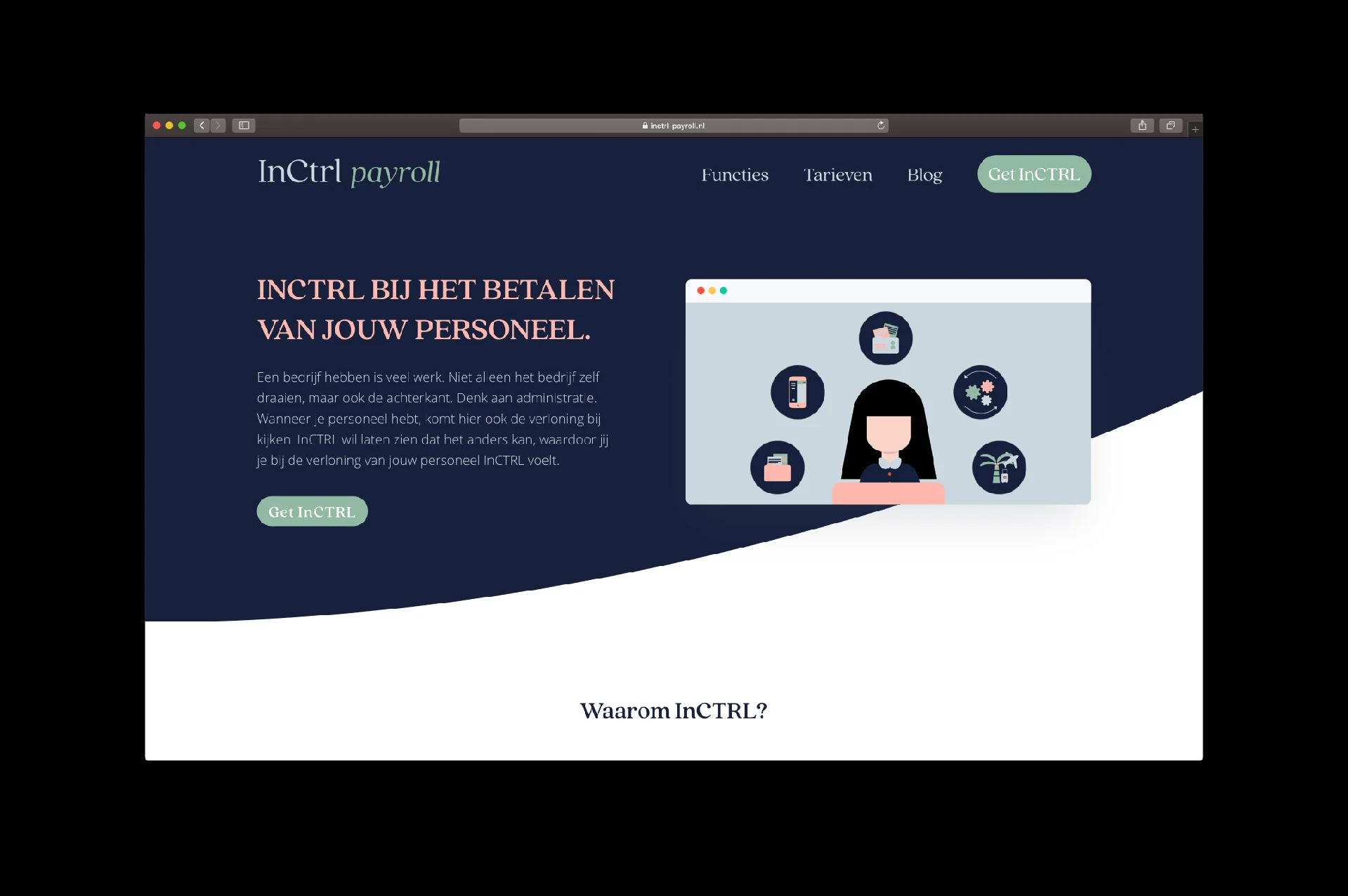 website InCTRL payroll - door ILUZIE i.s.m. Fiona Gobbo Creative copy