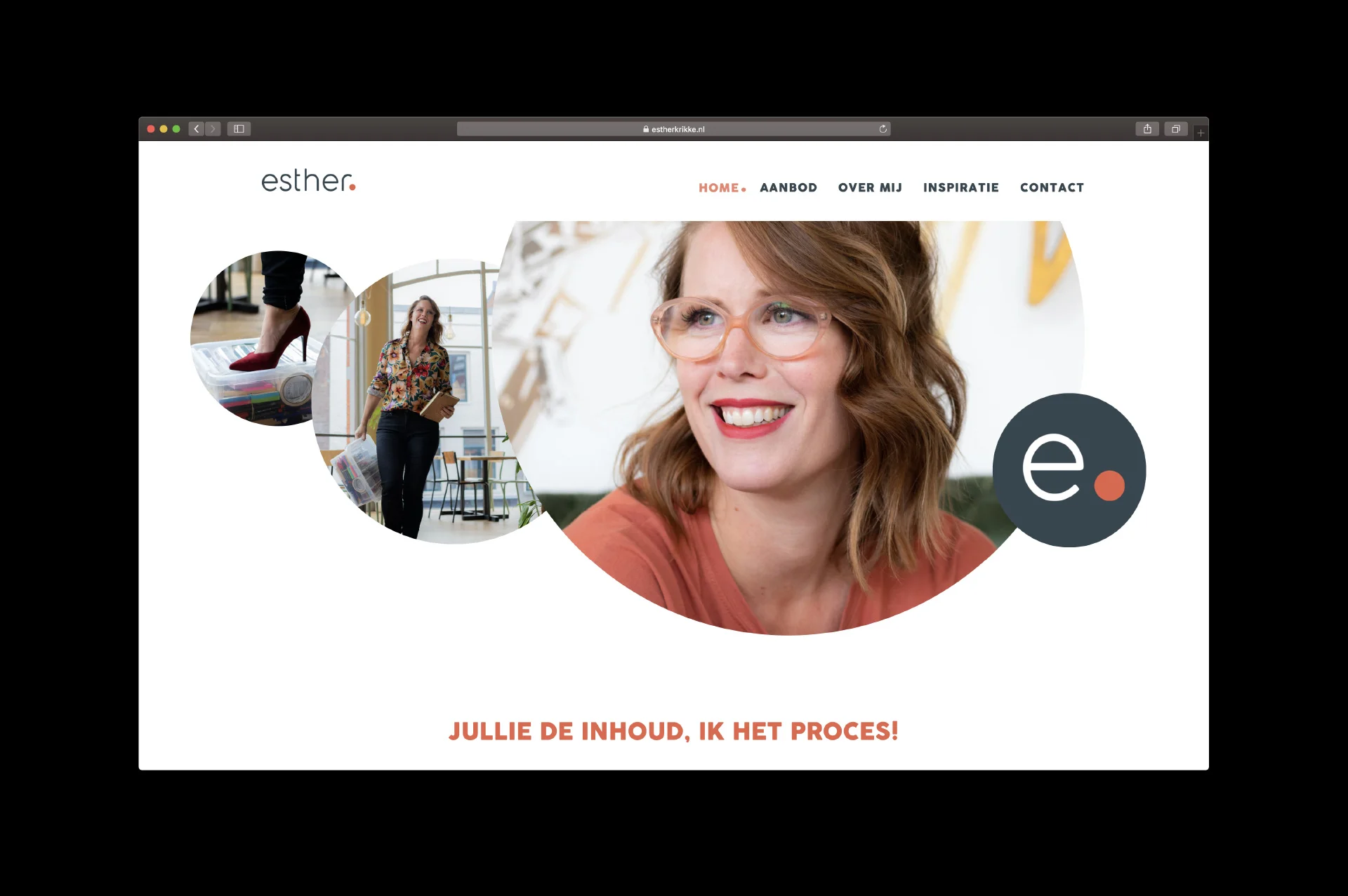 Esther Krikke - homepage - website door ILUZIE