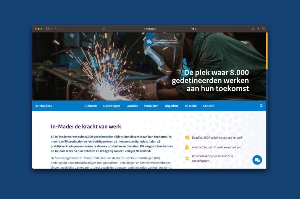 Website In-Made360 - home - website door ILUZIE