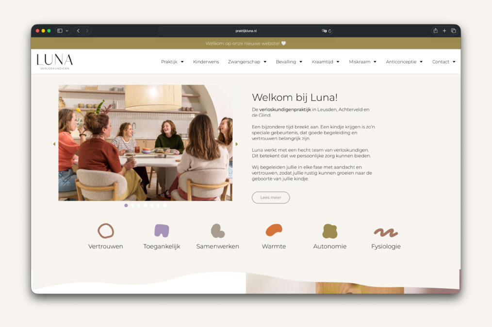 Praktijk Luna - home - website door ILUZIE